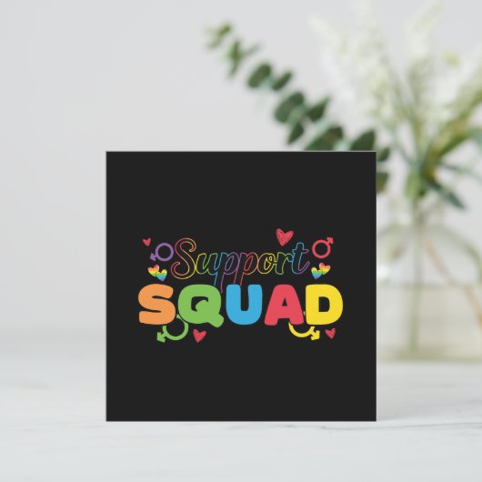 Carte LGBTQ - Équipe de soutien (Debout devant)
