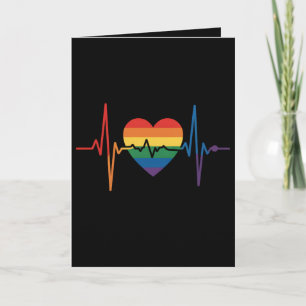 Carte LGBTQ Heartbeats Heartbeats Pride Gay Lesbian Tran