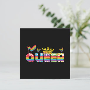 Carte LGBTQ - Queer - Couleur arc-en-ciel