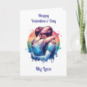 Carte LGBTQIA+ | Heureuse Sainte-Valentin My Love (Devant)