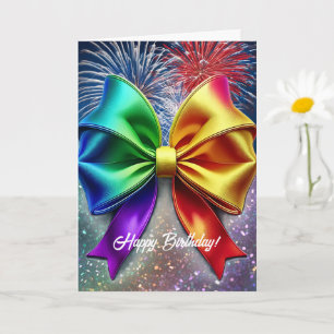 Carte LGBTQIA Rainbow Birthday Card