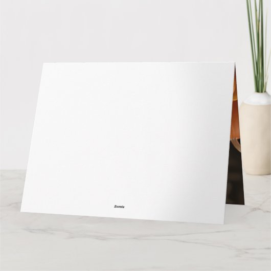 Carte Lhasa Apso chiot automne délice citrouille (Dos)