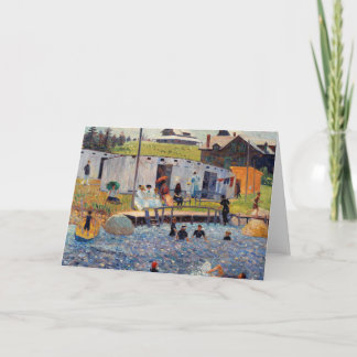 Carte L'heure de la baignade de Renoir Impressionniste P