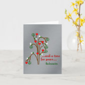 Carte L'heure de la paix (Fleur jaune)