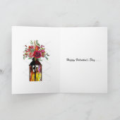 Carte L'Heureuse Sainte-Valentin Romance est dans l'air (Intérieur)