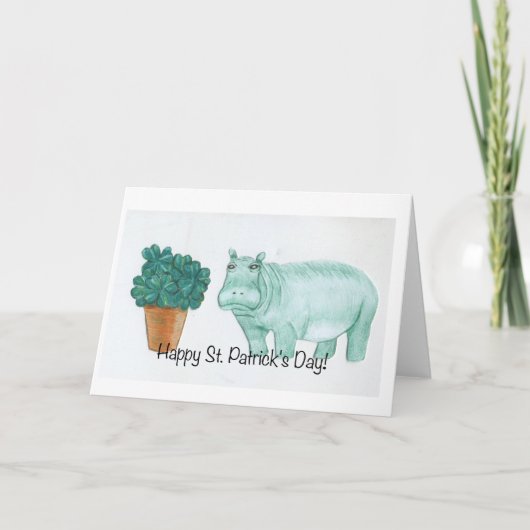 Carte L'hippopotame de St Patrick (Devant)