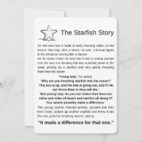 L'histoire de Starfish. Poème Starfish.