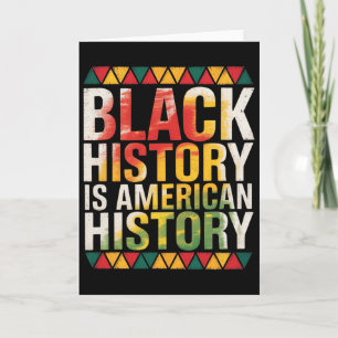 Carte L'histoire du mois noir est l'histoire américaine