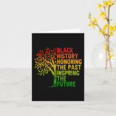 Carte L'histoire noire honore le passé de la fierté afri (Fleur jaune)