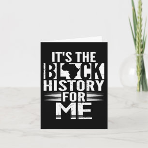 Carte L'Histoire Noire Pour Moi Africain Américain Noir