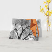 Carte L'hiver dans le parc (Fleur jaune)
