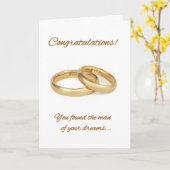 Carte L'homme de tes rêves (Fleur jaune)