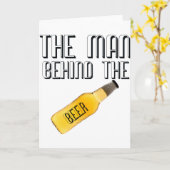 Carte L'homme derrière la bière (Fleur jaune)