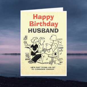 Carte L'homme dort pour préserver l'énergie