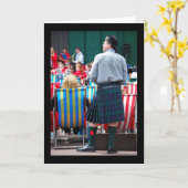 Carte L'Homme en Kilt (Fleur jaune)
