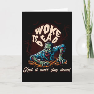 Carte L'humour politique zombie est mort Halloween