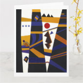 Carte Liaison par Kandinsky, 1932 (Fleur jaune)