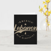 Carte Liban New Hampshire (Fleur jaune)