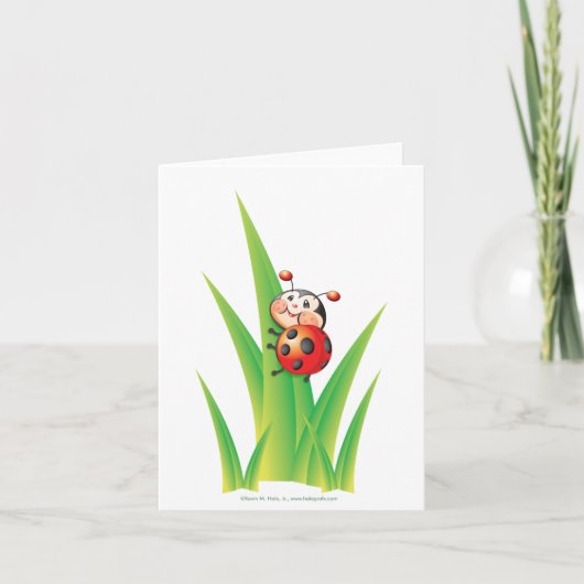 Carte Libby the Ladybug Note Card (Devant)