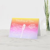 Carte libellule à gradient pastel (Devant)