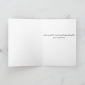 Carte Libellule aquarelle Pensée pour toi (Intérieur)