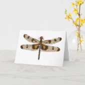 Carte Libellule de fanion réunie par femelle (Fleur jaune)