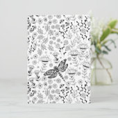 Carte Libellule et fleurs (Debout devant)