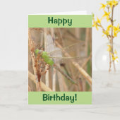 Carte Libellule verte I1 (Fleur jaune)