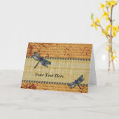 Carte Libellules (Fleur jaune)