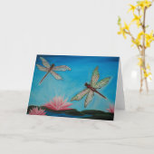 Carte libellules (Fleur jaune)