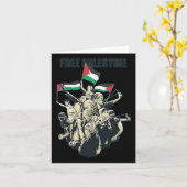 Carte Libérer la Palestine (Fleur jaune)