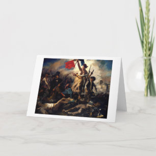 Carte Liberté à la tête du peuple, Eugene Delacroix
