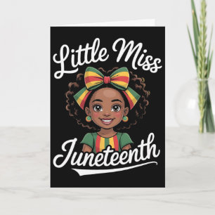 Carte Liberté afro-américaine noire 1865 Little Miss Ju