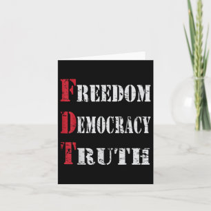 Carte Liberté Démocratie & ; Vérité _ Foxtrots-deltas