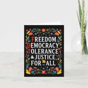 Carte Liberté Démocratie Tolérance Justice Toutes les rè