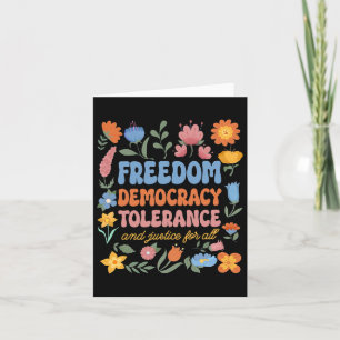 Carte Liberté Démocratie Tolérance Justice Toutes les rè