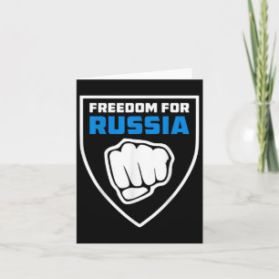 Carte Liberté Légion Pour La Russie Anti-Guerre Drapeau