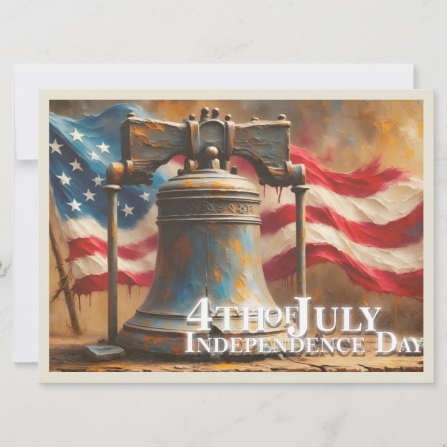 Carte Liberty Bell Art for 4th of July Celebration (Devant)