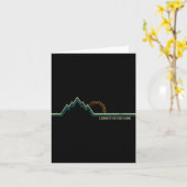 Carte Liberty State Park New Jersey Mountain Retro  (Fleur jaune)