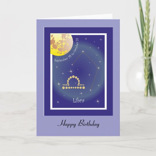 Carte Libra 24 septembre au 23 octobre Karte (Devant)