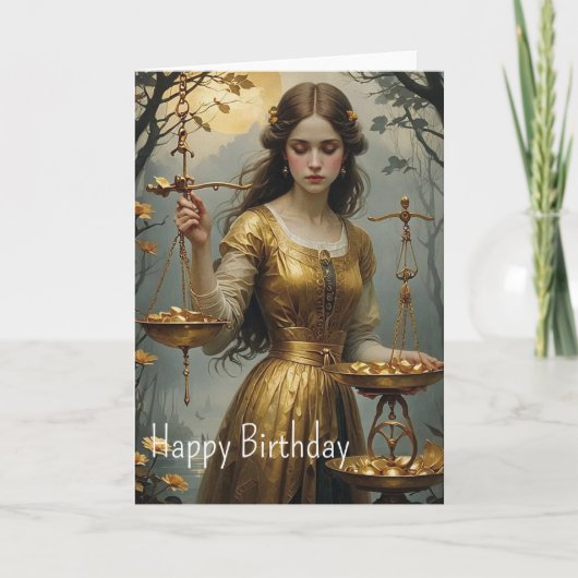 Carte Libra Anniversaire (Devant)