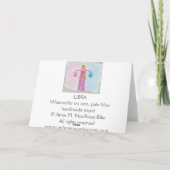 Carte Libra Anniversaire (Dos)