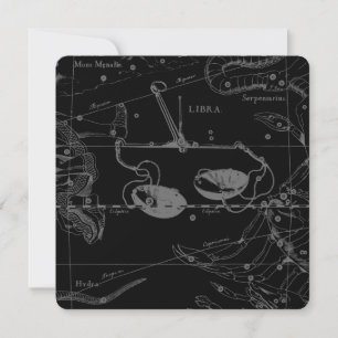 Carte Libra Constellation Hevelius 1690 23 septembre - 2