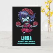 Carte Libra Zombie (Fleur jaune)