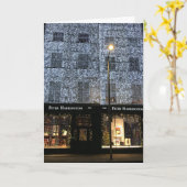 Carte Librairie Photographie de nuit Noël Fulham Road (Fleur jaune)