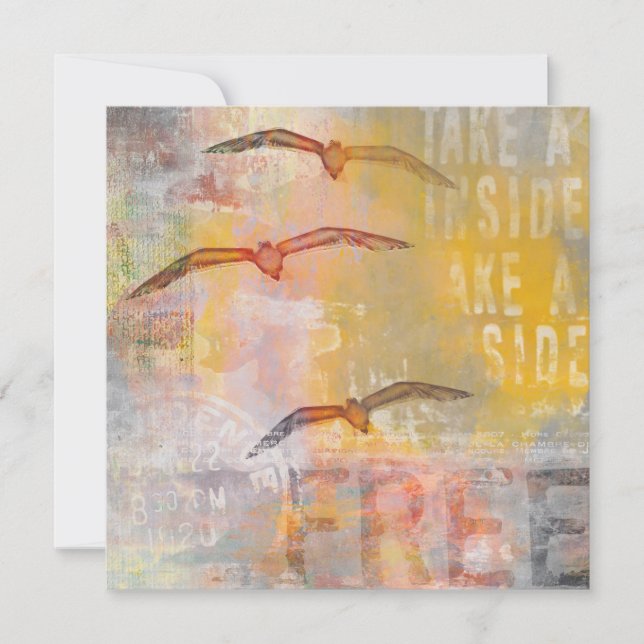 Carte Libre comme un oiseau (Devant)