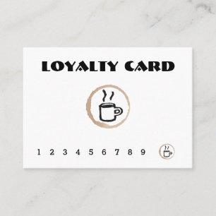 Carte libre de fidélité de café-restaurant de c