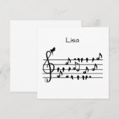 Carte Libre en tant qu'oiseau, oiseaux chanteurs faisant (Devant / Derrière)
