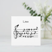 Carte Libre en tant qu'oiseau, oiseaux chanteurs faisant (Debout devant)