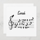 Carte Libre en tant qu'oiseau, oiseaux chanteurs personn (Devant / Derrière)